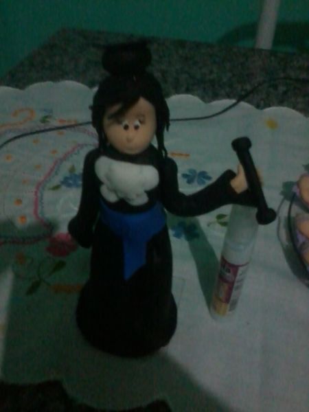 boneca formatura topo de bolo